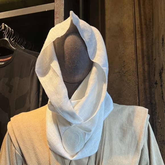 Disney Parks Star Wars Galaxy’s Edge Head Cover Adult Beige Costume - NEW - Picture 3 of 3